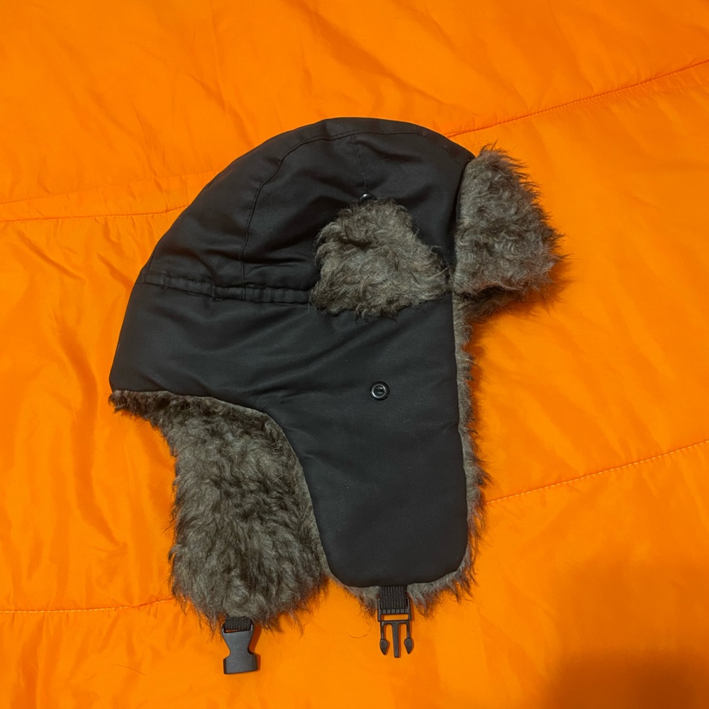 Black Trapper Hat